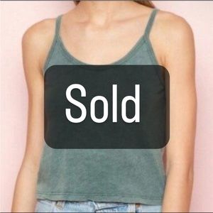 Brandy Melville green tank top